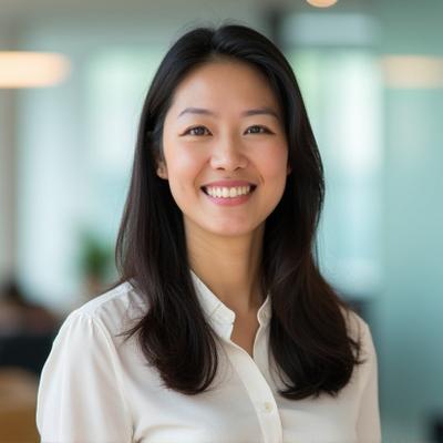 Professional headshot of Sarah Chen, Head of Product & User Experience, Auric Edge